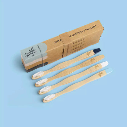 BAMBOO TOOTHBRUSH -  4 PACK - SPECIAL OFFER