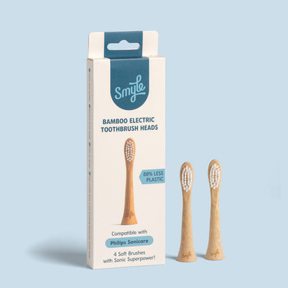 PHILIPS SONICARE BAMBOO TOOTHBRUSH HEADS - x4